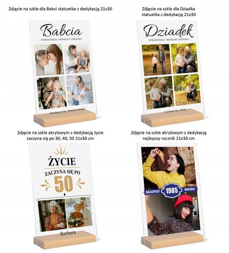 Podziękowanie ślub wesele ramka zdjęcie szkło A4 na Arena.pl
