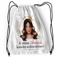 Plecak Dla Stefanii Sportowy Szkolny Worek Torba Z Nadrukiem Ze Zdjęciem