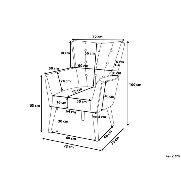 Fotel szary ANGEN zdjęcie 10