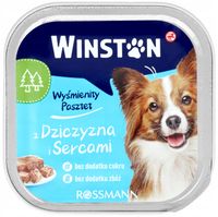 WINSTON KARMA MOKRA DLA DOROSŁYCH PSÓW Z DZICZYZNĄ I SERCAMI 150 G