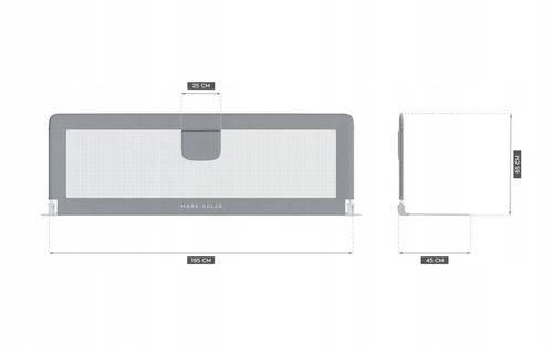 Barierka Ochronna Do Łóżka Tulano 195X65 Cm na Arena.pl