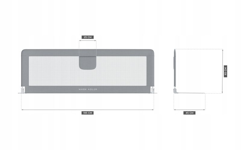 Barierka Ochronna Do Łóżka Tulano 195X65 Cm zdjęcie 5