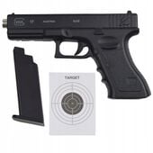 Pistolet policja Metalowy replika ASG kulki glock