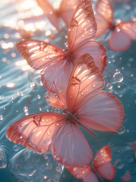 Plakat 30x40cm Świetliste Motyle zdjęcie 1