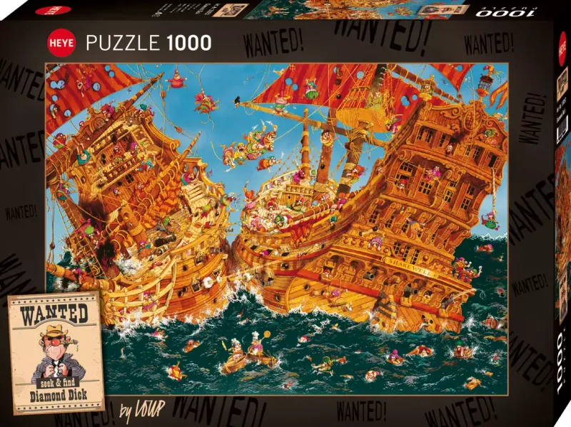 Puzzle 1000 elementów. Wanted! Dick, Loup zdjęcie 1