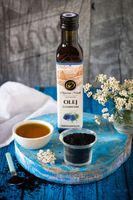 Olej z czarnuszki tłoczony na zimno, nierafinowany, Olejarnia Niwki 250ml