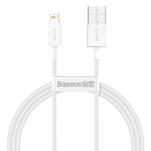 Kabel USB do Lightning Baseus Superior Series, 2.4A, 1m (biały) na Arena.pl