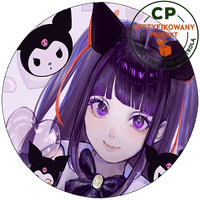 Opłatek na tort Kuromi