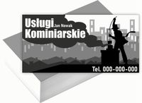 Wizytówki firmowe 100szt WIELE RÓŻNYCH WZORÓW do wyboru USŁUGI KOMINIARSKIE