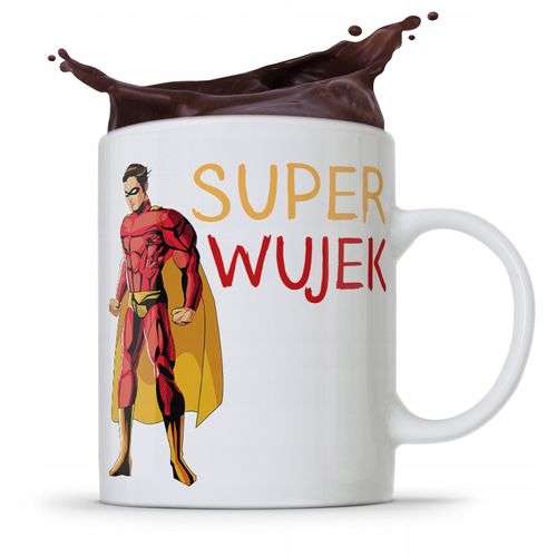 Kubek Prezent Dla Wujka Na Urodziny Super Wujek Z Nadrukiem Ze Zdjęciem na Arena.pl