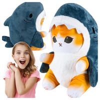 Kot Rekin Kotorekin 55Cm Przytulanka Xl Miś Maskotka Poduszka Duży Pluszowy