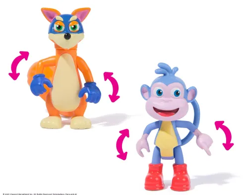 Dora poznaje świat. Swipe & Surprise. Figurki Rabuś i Butek + akcesoria na Arena.pl