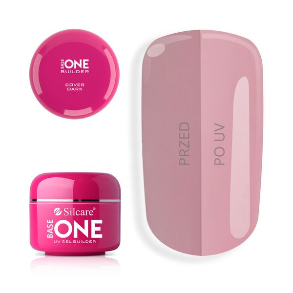 SILCARE ŻEL UV BASE ONE COVER DARK 5 G zdjęcie 1