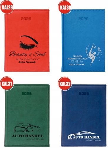 KALENDARZ A5 2026 DZIENNY terminarz z nadrukiem FIRMOWY SERWIS NAPRAWA na Arena.pl