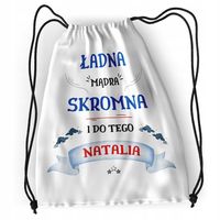 Plecak Dla Natalii Sportowy Szkolny Worek Torba Z Nadrukiem Ze Zdjęciem