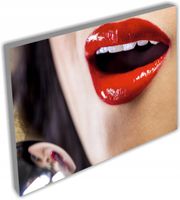 OBRAZ glamour kobieta usta akt do sypialni 120x80