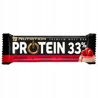 10 x GO ON Nutrition Baton proteinowy 33% panna cotta i truskawka 50g