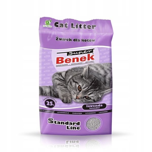SUPER BENEK Żwirek Lawenda 25l zdjęcie 13