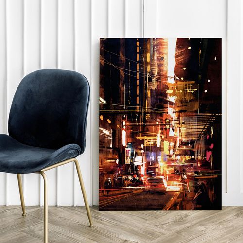 Obraz na płótnie miasto abstrakcja 70x100 cm na Arena.pl