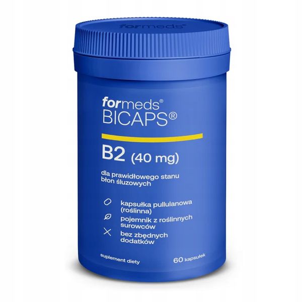 ForMeds BICAPS WITAMINA B2 Ryboflawina 60k nerwy zdjęcie 1