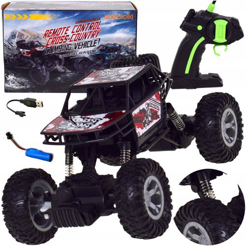 Zdalnie sterowany samochód terenowy RC 4x4 Offroad LED 2.4GHz akumulator na Arena.pl