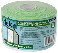 folia ochronna z taśmą zieloną do zewnątrz  55cm*20m - d-300-0260