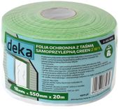 folia ochronna z taśmą zieloną do zewnątrz  55cm*20m - d-300-0260