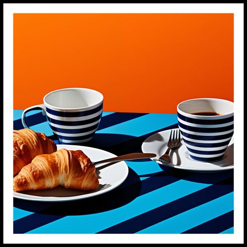 Plakat 100x100cm Croissanty na Arena.pl