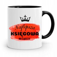 Kubek Czarny Prezent Dla Księgowej Księgowego Z Nadrukiem Ze Zdjęciem