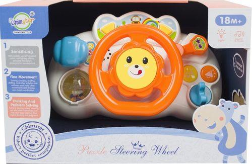 INTERAKTYWNA KIEROWNICA MALUCHA DO ZABAWY DLA DZIECI ŚWIECI GRA DO WÓZKA na Arena.pl