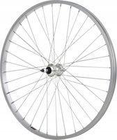 KOŁO ROWEROWE 26 CALI TYŁ TYLNE WOLNOBIEG OBRĘCZ ALUMINIOWE V-BRAKE SREBRNE