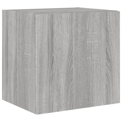 Ścienna szafka TV z LED, szary dąb sonoma, 40,5x35x40 cm na Arena.pl