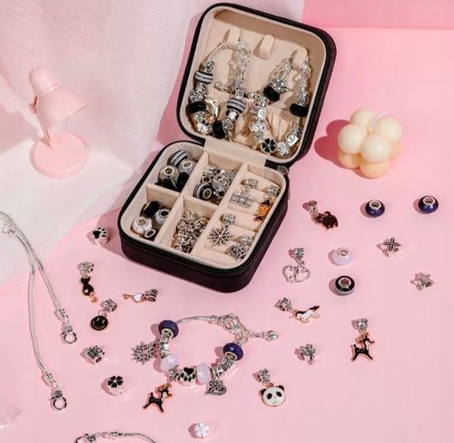 ZESTAW DO ROBIENIA BRANSOLETEK NASZYJNIKÓW KREATYWNY PREZENT DLA DZIECI na Arena.pl