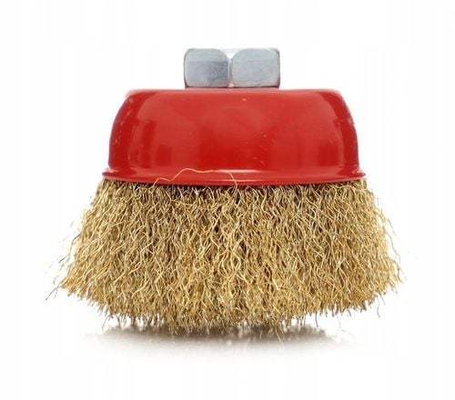 SZCZOTKA DRUCIANA DOCZOŁOWA DRUT MOSIĄDZ M14 75MM na Arena.pl