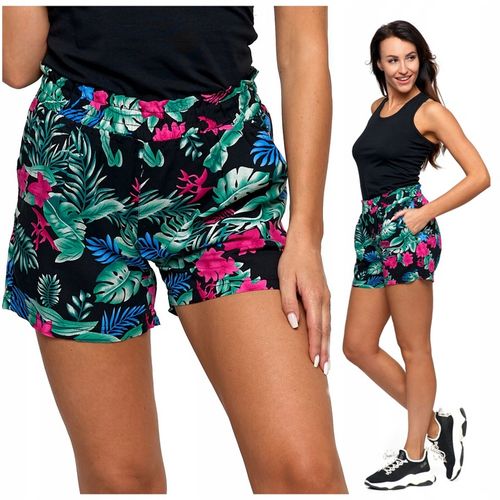 KRÓTKIE SPODENKI DAMSKIE SZORTY ELEGANCKIE WISKOZA NA LATO MORAJ R.S na Arena.pl