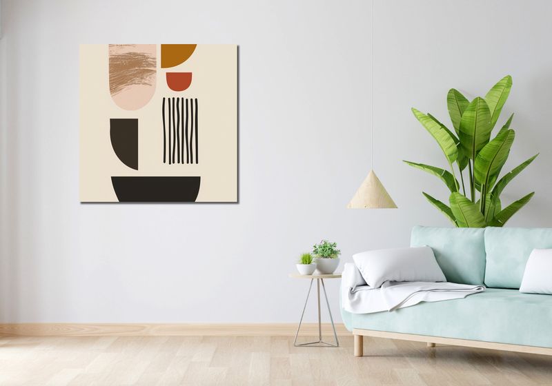 Obraz 90x90cm Tekstura i Pastel zdjęcie 2