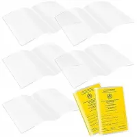 Okładka na Kartę Szczepień Świadectwo 5 Sztuk Przezroczyste PVC 197x132mm