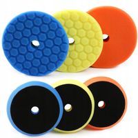ZESTAW GĄBEK PADÓW POLERSKICH RZEP 150mm HEXAGON 3szt