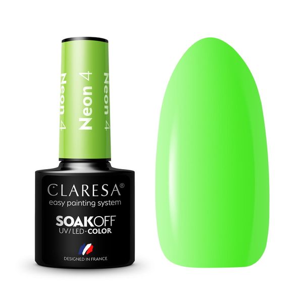 CLARESA Lakier hybrydowy NEON 4 - 5g zdjęcie 1
