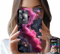 ETUI DO OPPO A79 5G - RÓŻOWY MARMUREK PLECKI, MODNE WZORY