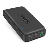 powerbank 20000 mah pd usb-c usb-a micro-usb 20w - czarny