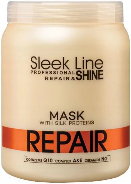 Stapiz ZESTAW XXL Sleek Line Repair z Jedwabiem Szampon 1000ml Maska 1000ml zdjęcie 3