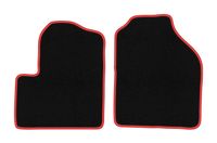 Dywaniki welurowe CARLUX-RED do Ford Tourneo Connect 2003-2012 czarne