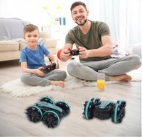 ZDALNIE STEROWANY SAMOCHÓD RC AMFIBIA 4X4, 360° OBROTY STEROWANIE GESTAMI