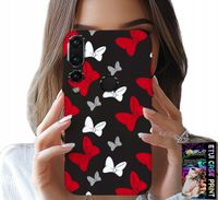 ETUI DO HUAWEI P20 PRO - KOKARDKI CZERWONO BIAŁE MYSZKA, WZORY