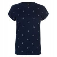 Granatowa damska bluzka koszulka damski t-shirt S