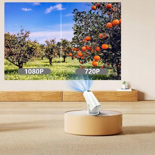 PROJEKTOR RZUTNIK ANDROID TV WIFI MINI 4K PRZENOŚNY SMART GŁOŚNIK OBROTOWY na Arena.pl