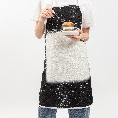 Fartuch lniany Bleached Starry Black do sublimacji na Arena.pl