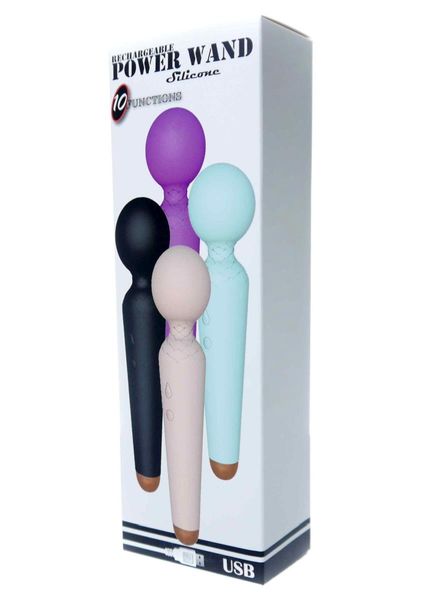 Stymulator-Rechargeable Power Wand Usb 10 Functions - Black zdjęcie 8