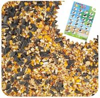 KARMA DLA PTAKÓW 10kg ZE SŁONECZNIK DROBNE ZIARNO DO KARMNIK + PLAKAT